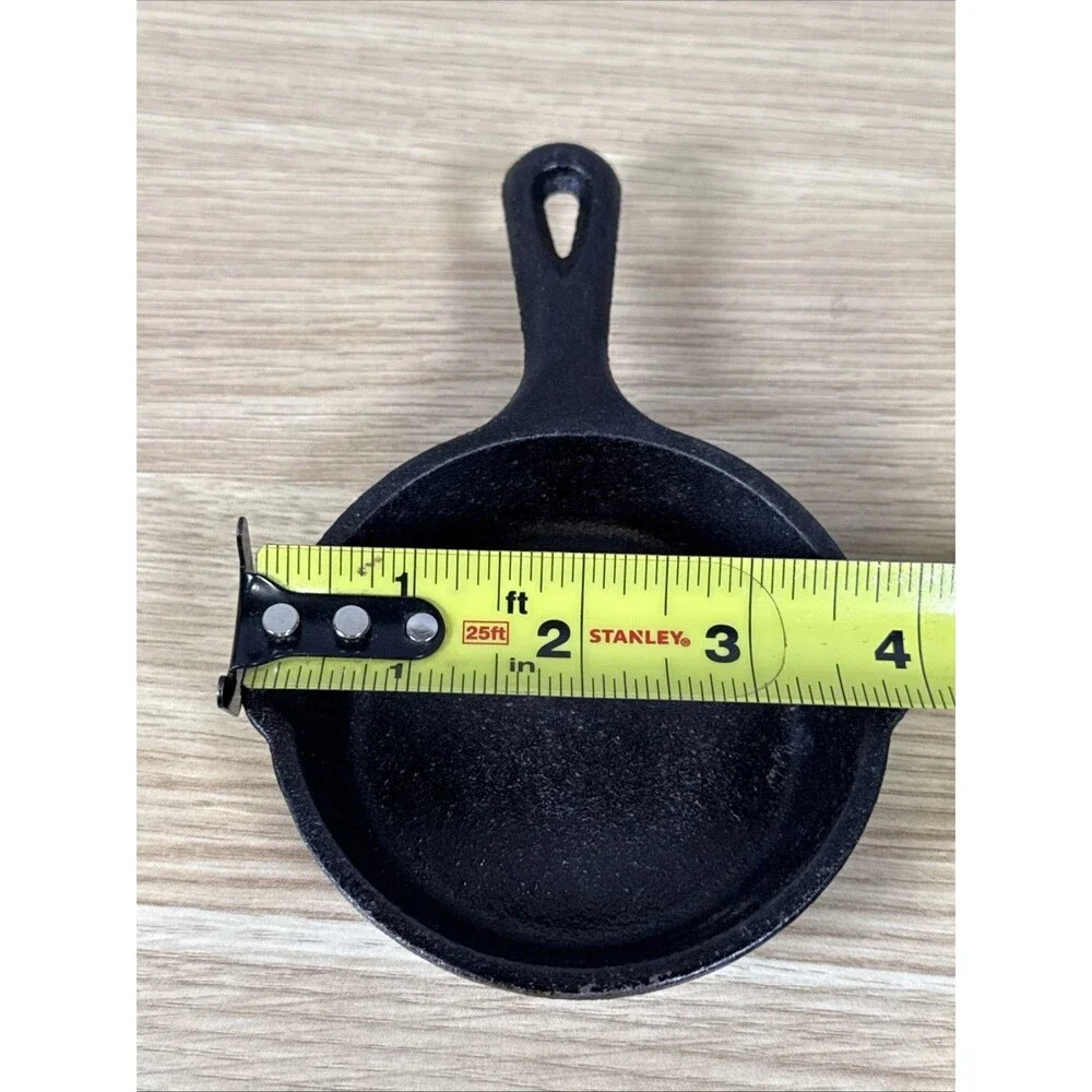 Lodge Mini cast Iron Single Egg Butter Pan #1 Vintage Made In USA 1992